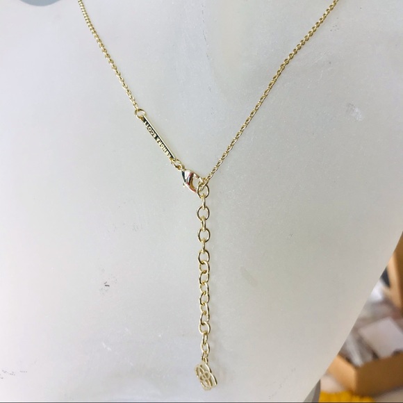 Kendra Scott Elisa Black Opaque necklace Gold Plated - Picture 7 of 9